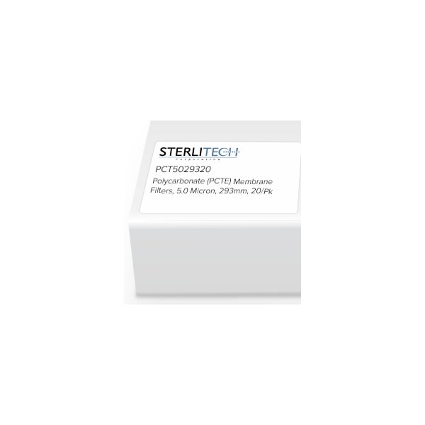 Polycarbonate (PCTE) Membrane Filters, 5.0 Micron, 293mm, PK20